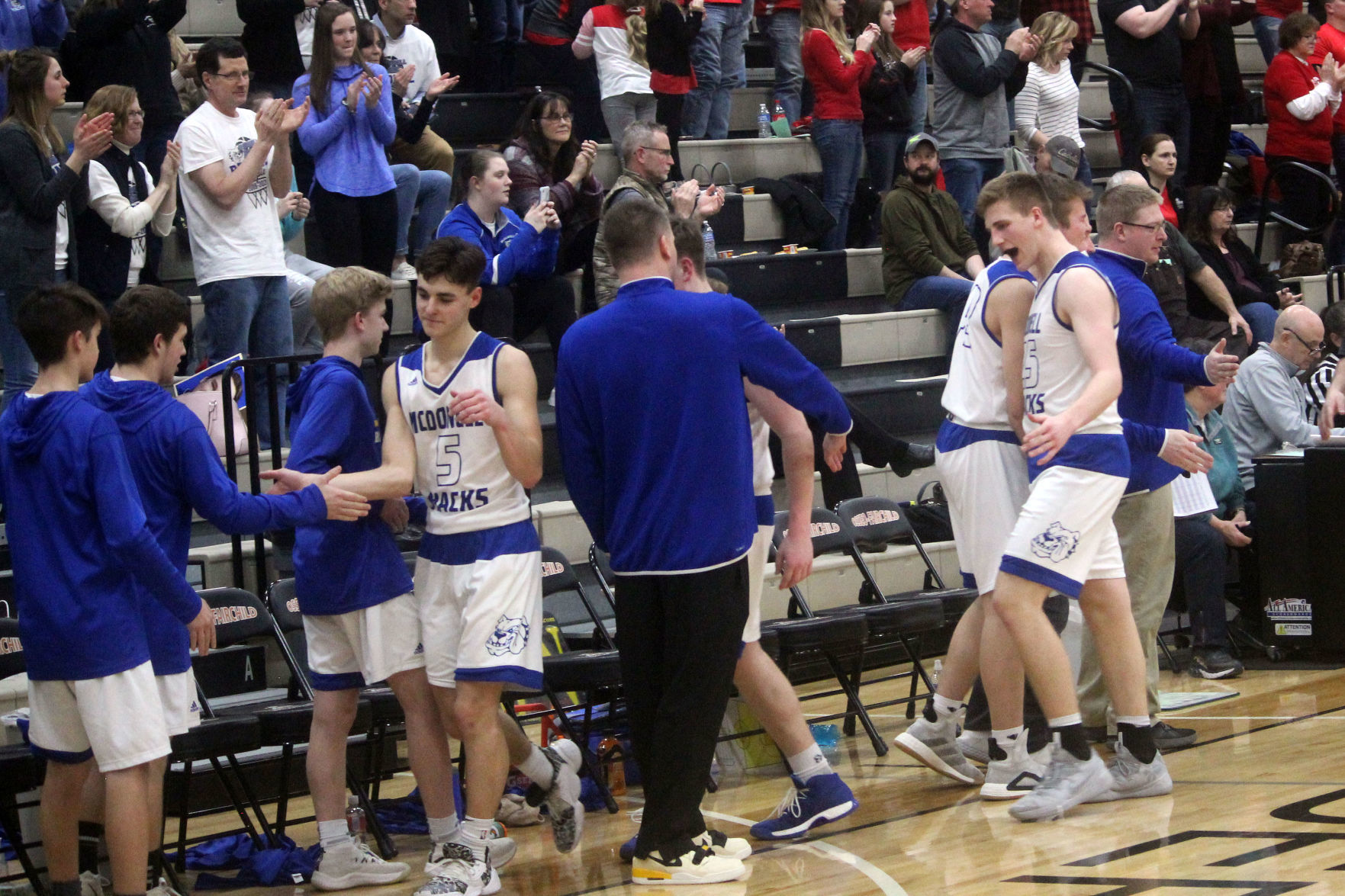 McDonell vs Thorp boys basketball at Osseo 3-12-20